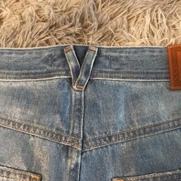 💯 New Authentic VERSACE High-Rise Cotton Jeans size 27 - Picture 3 of 12